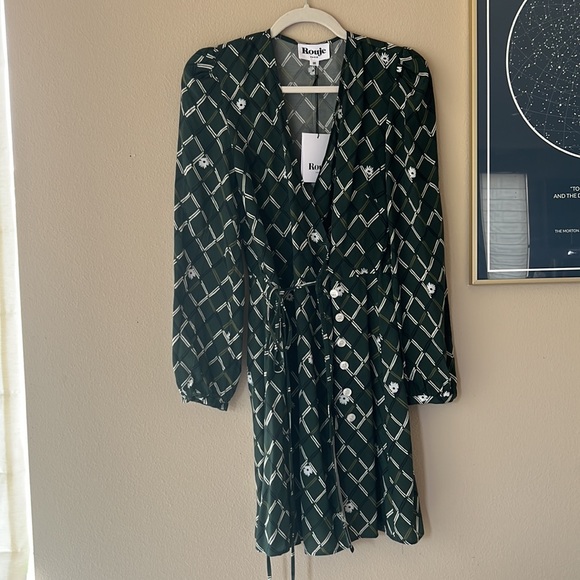NWT -Rouje Green Gabinette Dress - EU 36/US 4 - Picture 3 of 8